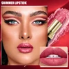 10 Color Glitter Lipsticks Shimmer Shiny Lipgloss Pearlescent Lip Tint Waterproof Long Lasting Diamond Lips Glaze Makeup Cosmeti 4