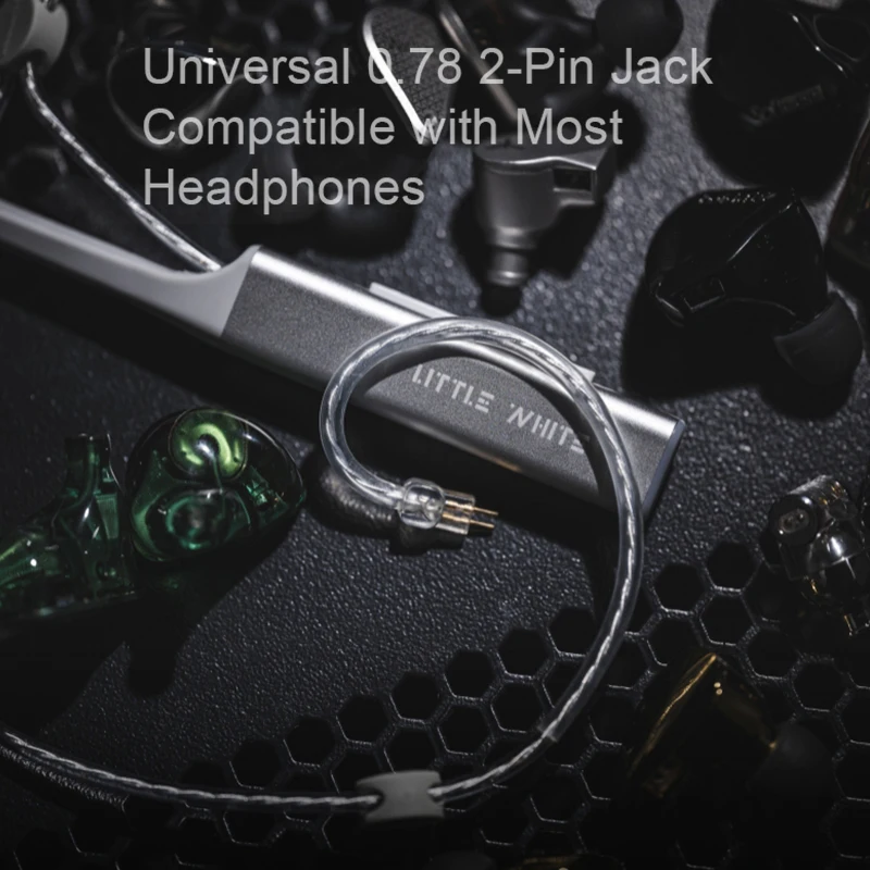 Moondrop littleホワイトイヤホン,ケーブルcs43131 twsイヤー