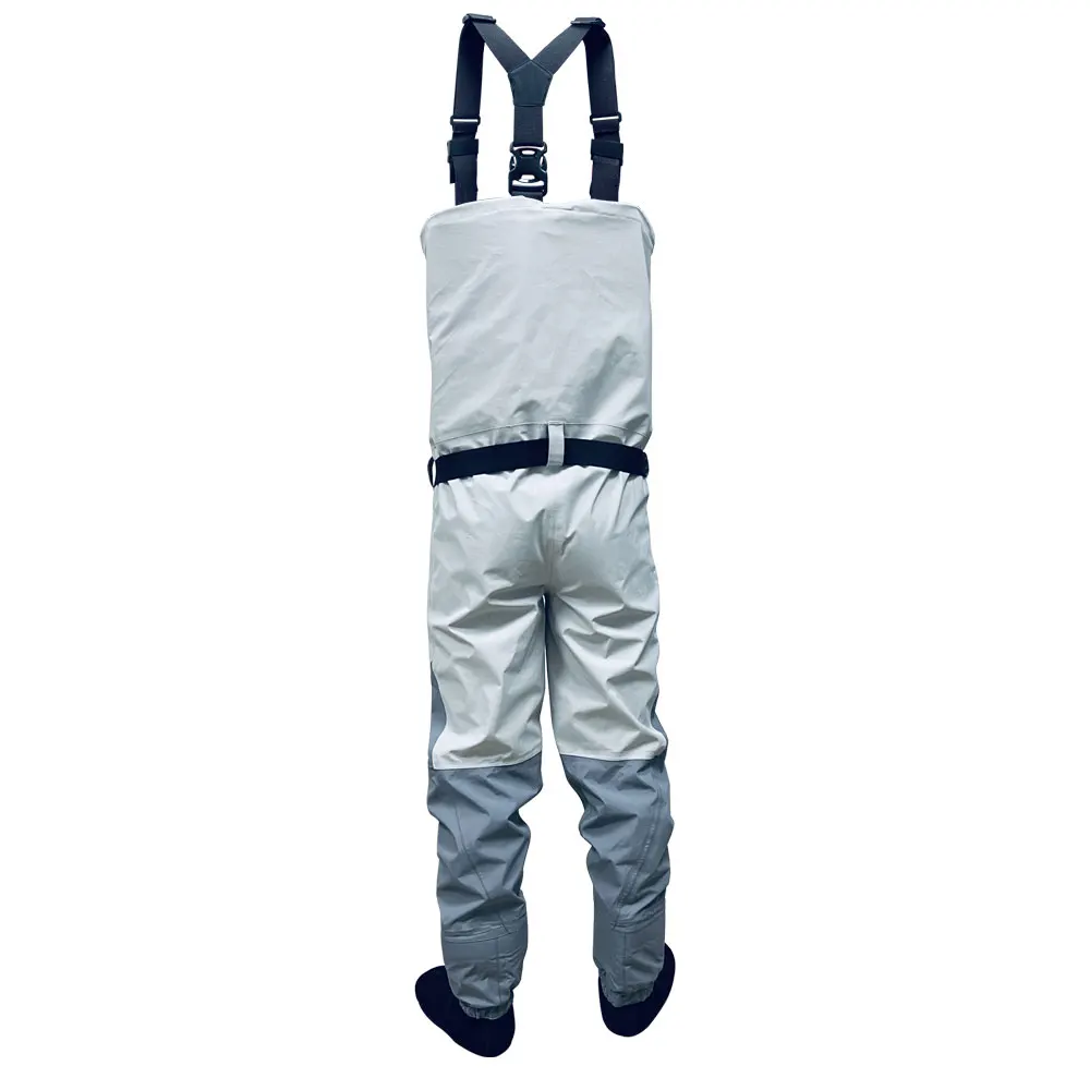 Men's Ultralight Convertible Waders Waterproof Breathable Chest Waist Stockingfoot Wading Pants Clothing for Fly Fishing Hunting