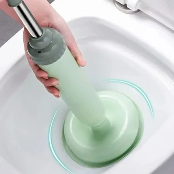 Stantuffo per WC Pompa ad alta pressione Anti intasamento Detergenti di scarico Dispositivo di dragaggio per tubi per bagno Cucina Lavello Scarico Forniture pulite 1