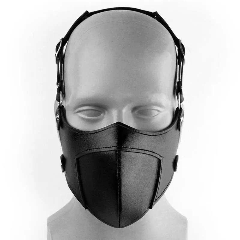 Masque facial punk gothique pour hommes / masques noirs masculins