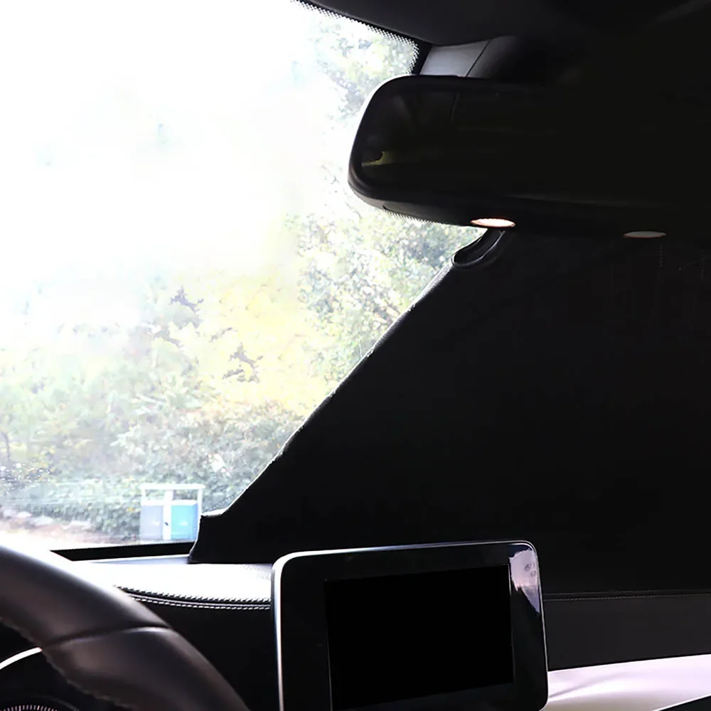 앞 유리 자동차 창 차양 바이저 메르세데스 벤츠 E 클래스 W213 B 클래스 W247 CLA GLB A 클래스 W177 C 클래스 W205