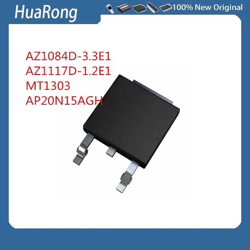 

10Pcs/Lot AZ1084D-3.3E1 5A 3.3V AZ1117D-1.2E1 MT1303 AP20N15AGH TO-252