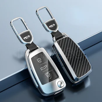 Custodia/cover per Chiave/telecomando in TPU Per Audi A3 8L 8P A4 B6 B7 B8 A6 C5 C6 4F RS3 Q3 Q7 TT 8L 8V S3 Auto Borsette Accessori - Nuova Lega TPU Auto Pieghevole Caso Della Copertura Chiave Per Audi A3 8L 8P A4