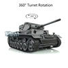 1/16 HENG LONG RC Tank Car Chassis Gray 7.0 Plastic German Panzer III L RTR 3848 360° Turret Outdoor Toys For Boys TH17356-SMT4 1