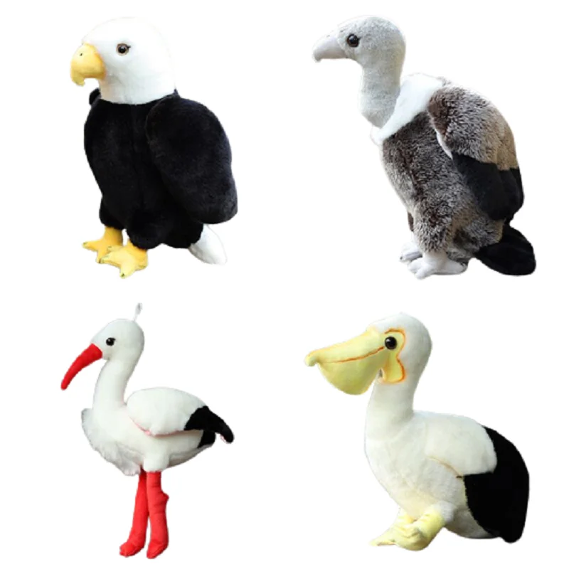Pássaro simulado boneca pelicano branco cegonha abutre águia brinquedo de  pelúcia dos desenhos animados animal menina hora de dormir história amigo  crianças presente de aniversário 1pc| | - AliExpress