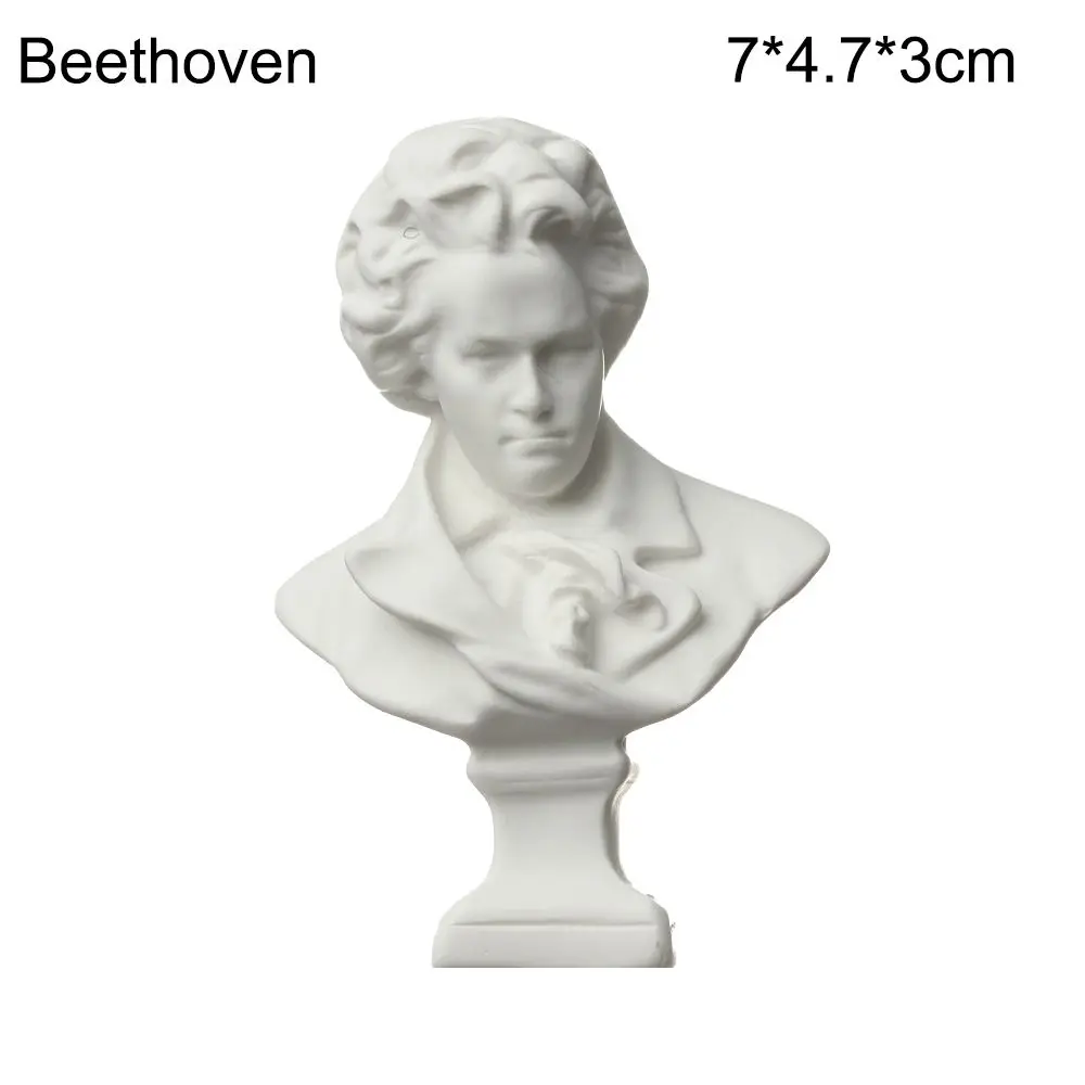 Mini Greek Mythology Celebrity Bust Sculpture - Decorative Gypsum Figurine for Drawing and Home Decor