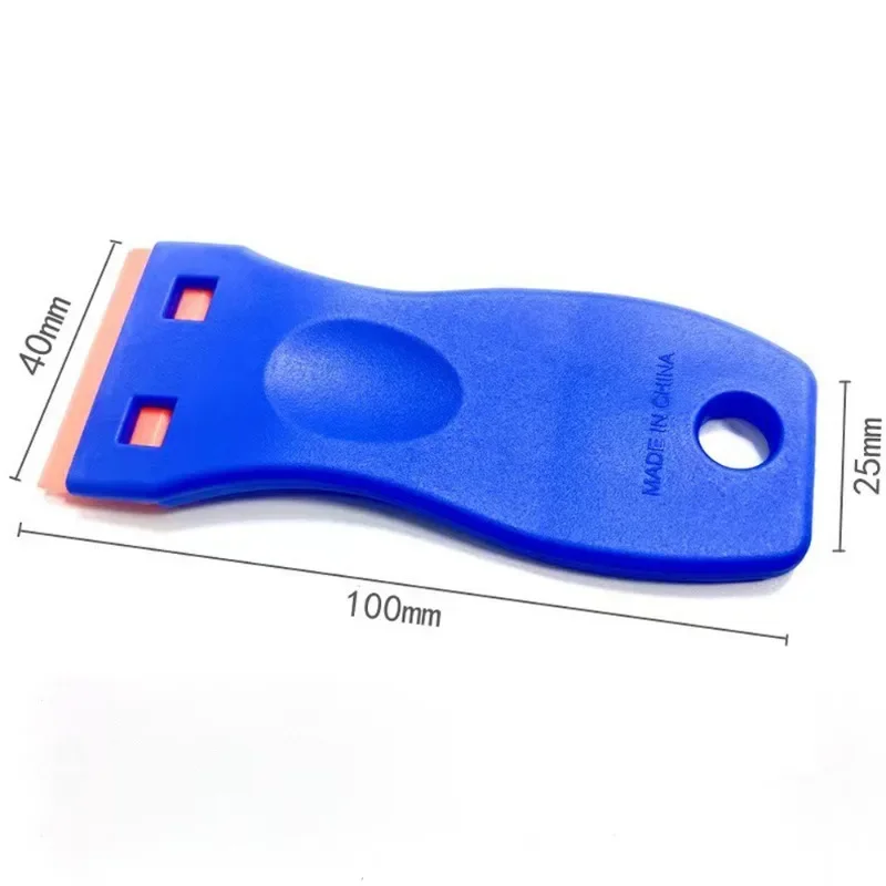 10 Pieces Two Cutting Plastic Razor Blade Label Clean Razor Glue Remover Window Glass Clean Scraper Car Wrap Sticker Squeegee