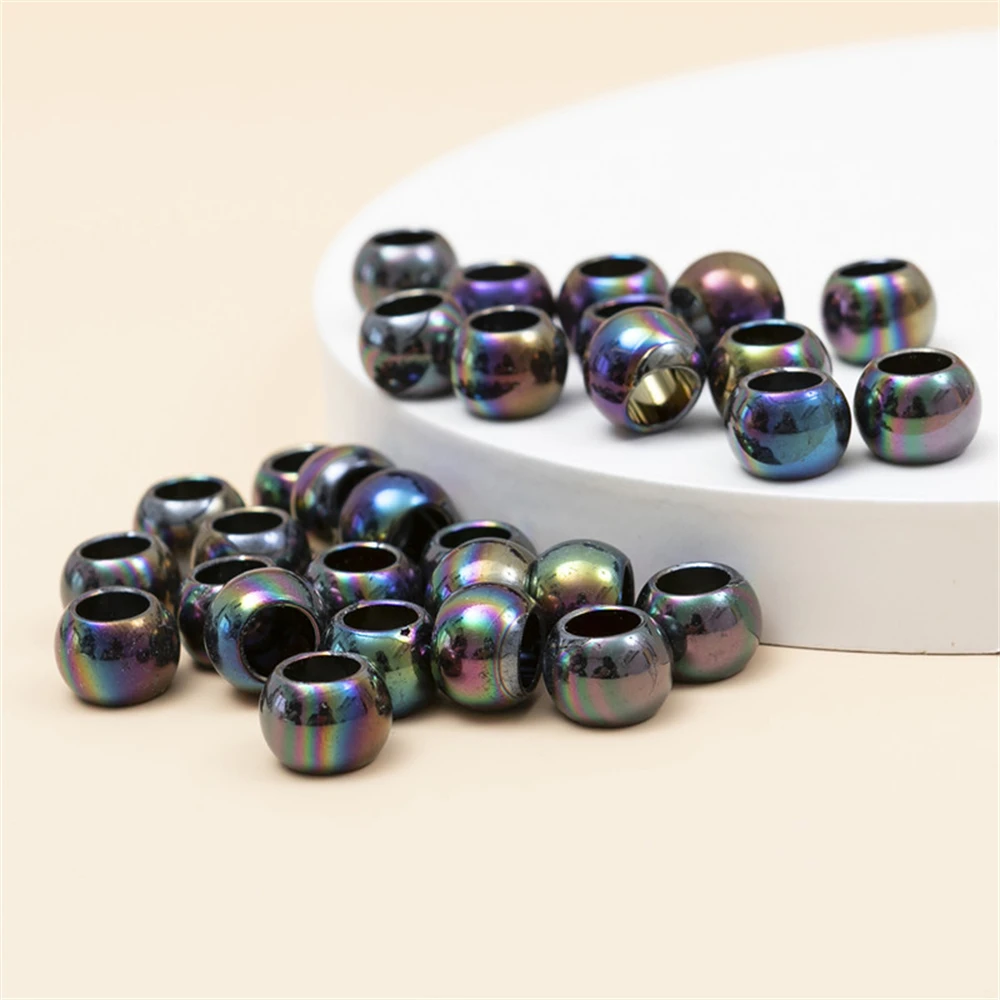 

30pcs Wig Jewelry Buckle Liquid Colorful Dirty Braid Beads Hair Ring Plastic Bead Hair Clips Dreadlocks Accessories Headdress