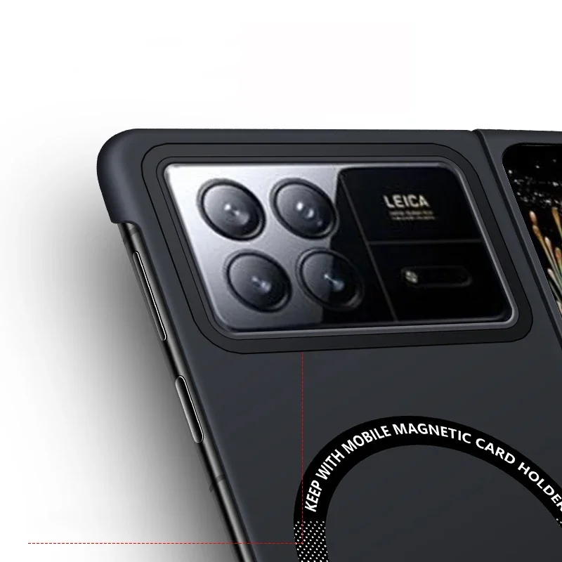 Matte Frameless Ultra Thin Magnetic Shockproof Back Cover Shell with Metal Ring