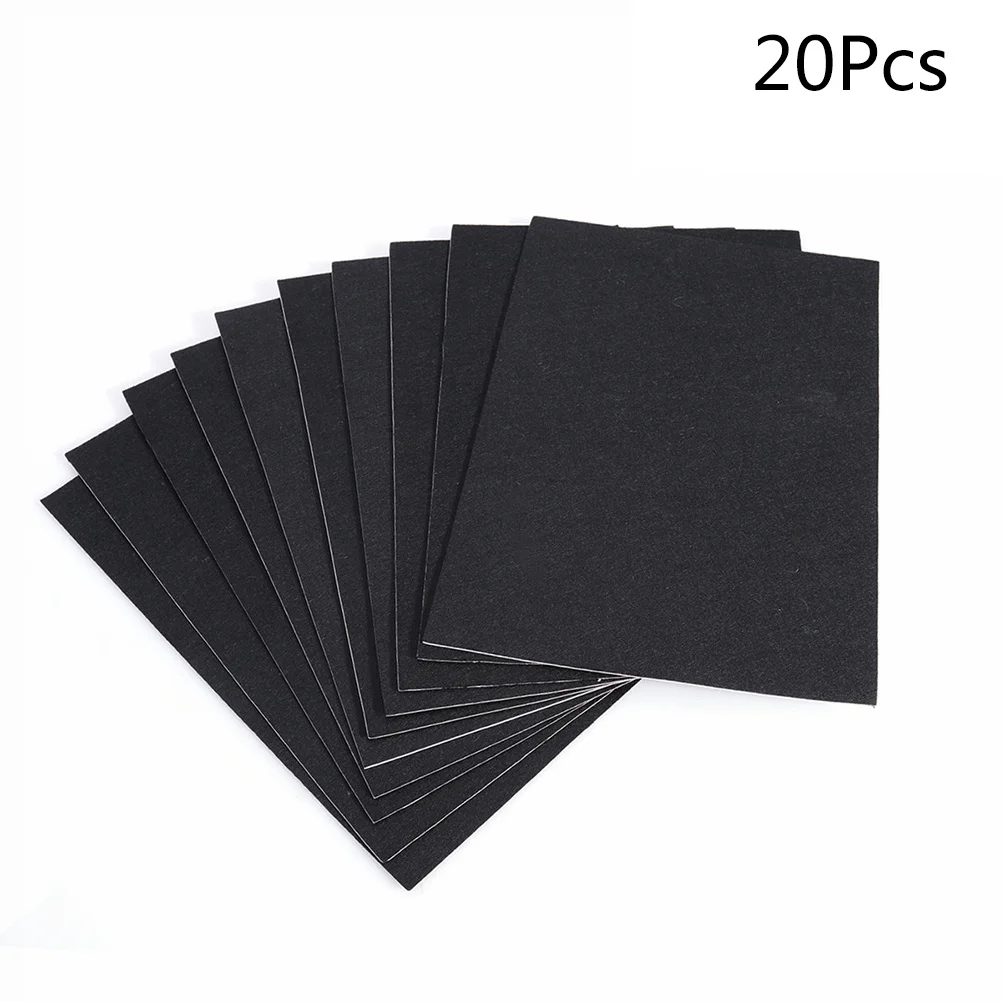 20pcs 자체 접착 펠트 시트 가구 다리 보호를위한 검정색 3mm 두꺼운 Diy 공예 장식 수리 펠트 시트