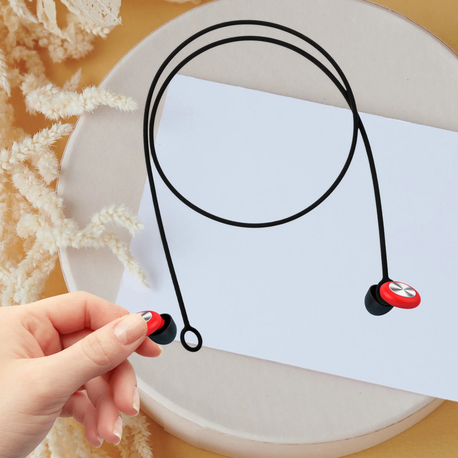 2 Pcs Headphone Anti-slip Lanyard Earphone Straps Neck Rope Cord Earplugs Lost Connected Buds Earphones Anti-lost 3