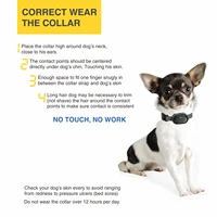 Small Dog Training Collar Remote Control 400M, Electric Dog Shock Collar Rechargeable Pet Trainer Bark Control for 5-50lbs Dogs 5