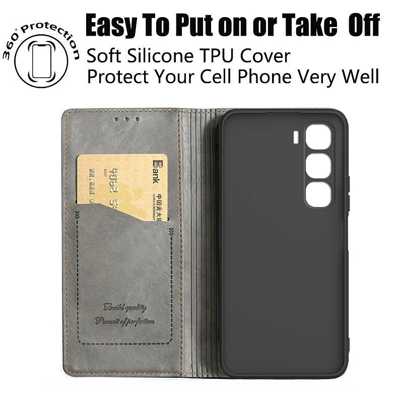 Leather Flip Phone Case - Stylish Protective Cover & Shell
