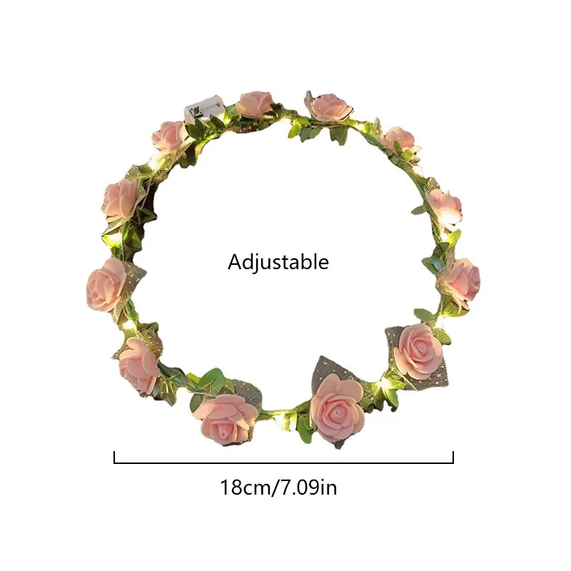 Glow Headband Luminous Hair Bands For Women Wedding Party