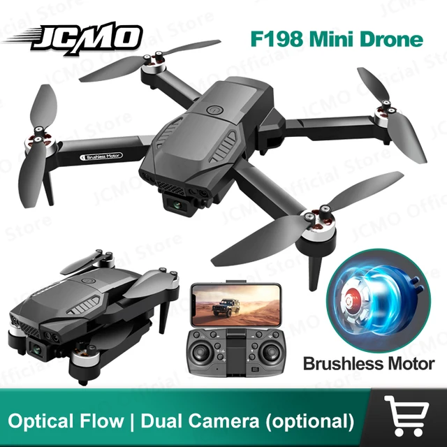 F198 Mini Drone Brushless Optical Flow Positioning Dual Camera Remote Control FPV Dron Foldable Aircraft Quadcopter RC Toys 1