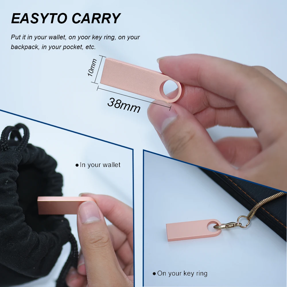 USB 2.0 플래시 드라이브 50개/세트 금속 프리 맞춤형 로고 4GB 펜드라이브 8GB 16GB 펜 드라이브 32GB 64GB 128GB 비즈니스 기프트 USB 메모리