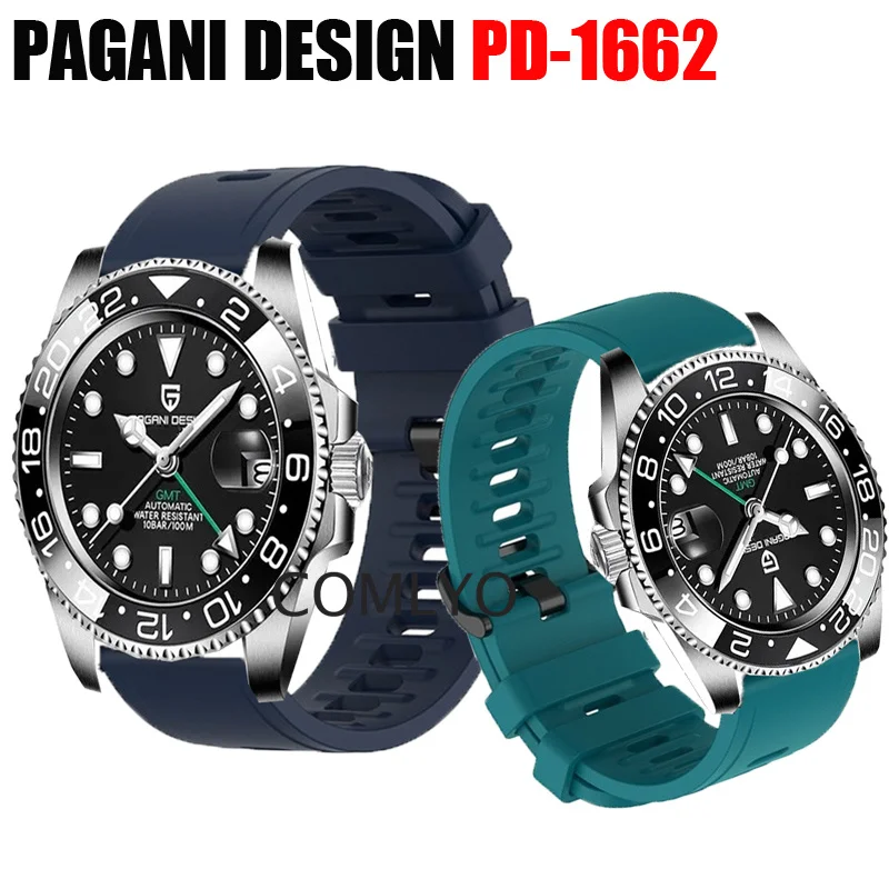 Per Pagani Design Pd-1662 Cinturino Wtach Cinturino In Silicone Donna Uomo Braccialetto Sportivo Morbido