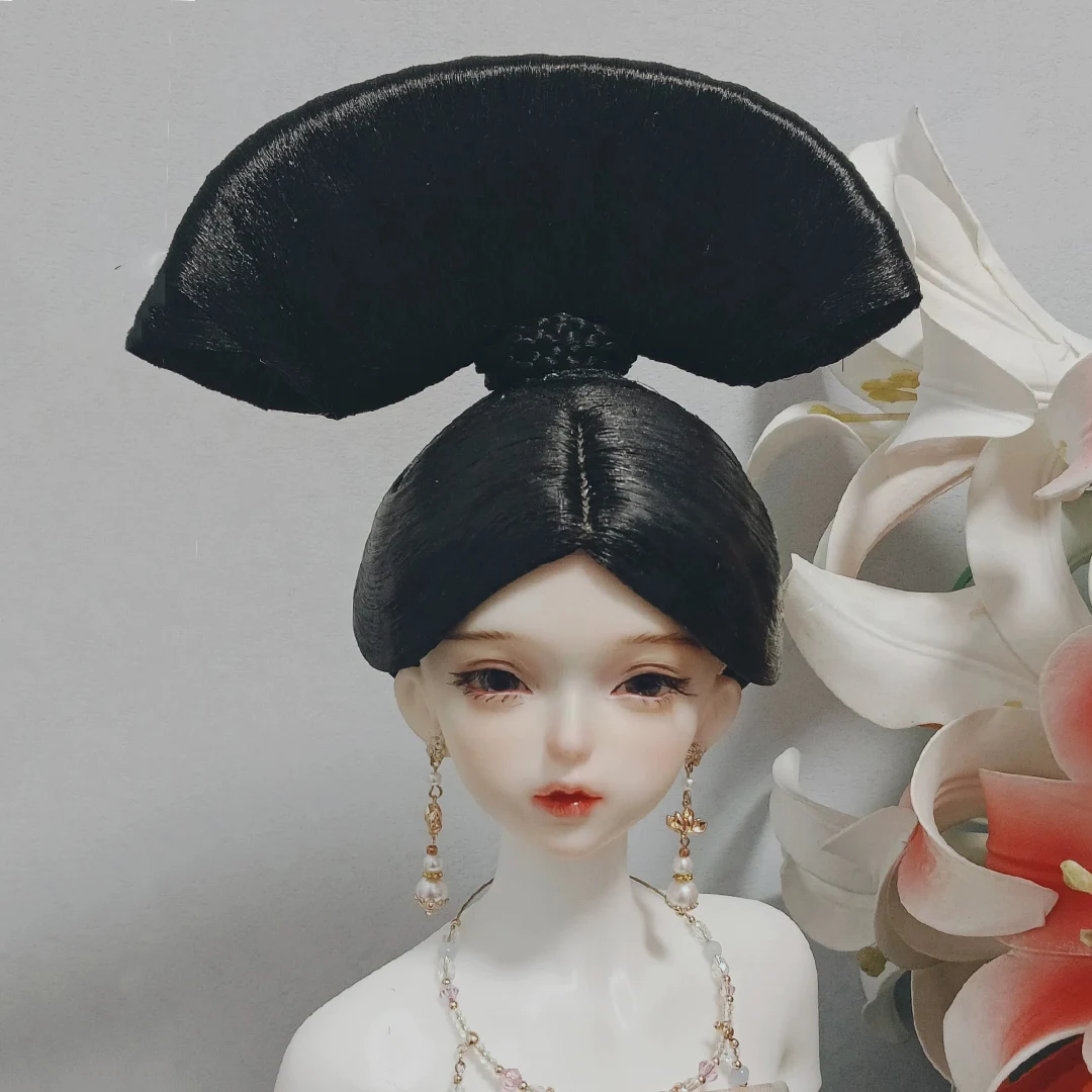 

Парик для куклы в старинном китайском стиле Hanfu, 1/4, 1/3