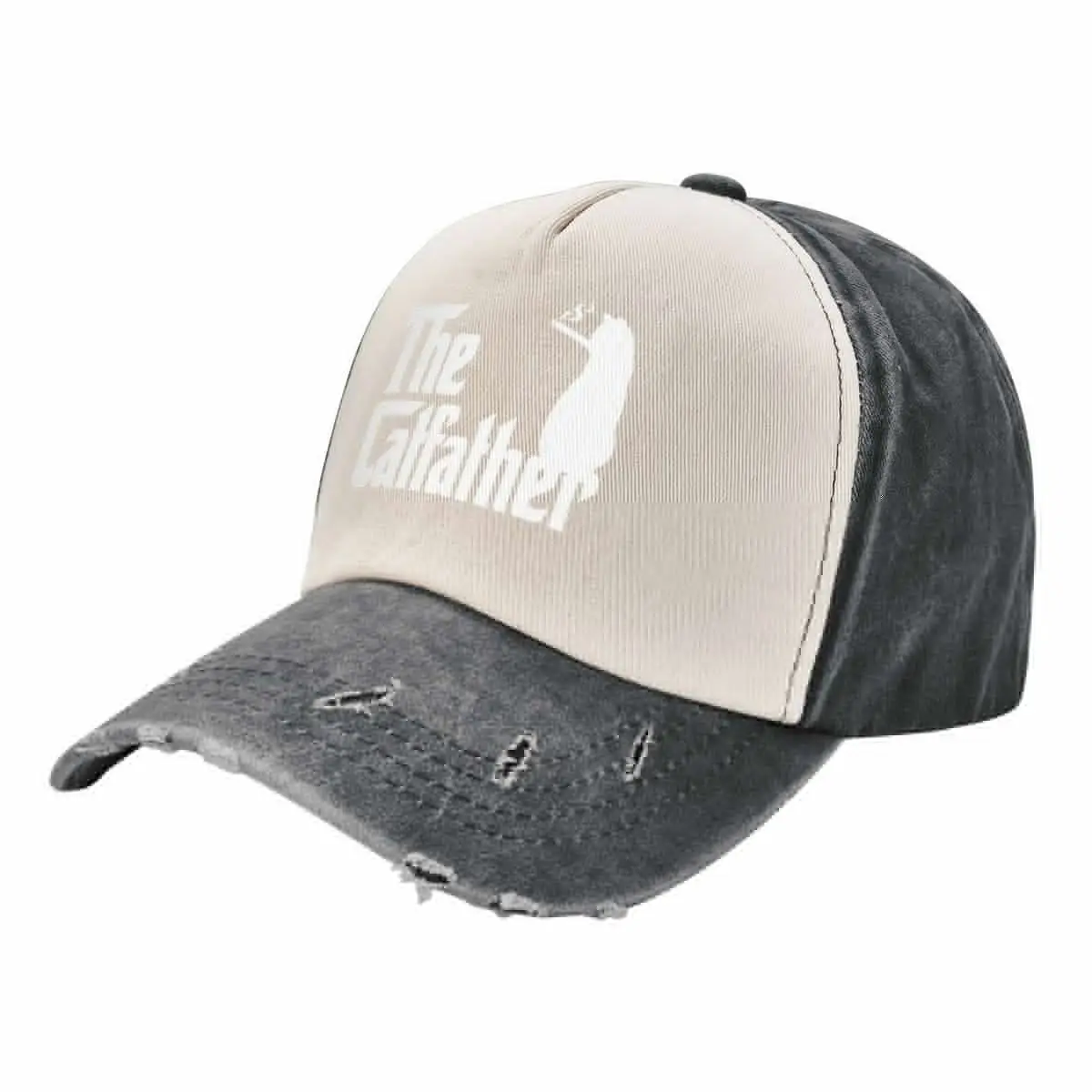 

The Catfather l Funny Cat Dad l Father's Day Baseball Cap beach hat Thermal Visor Fashion Beach Hats For Women Men's