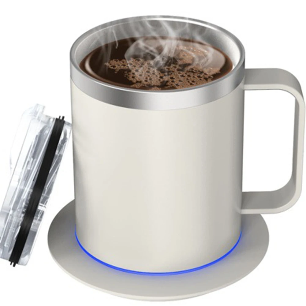 Smart Self-Heating USB Coffee Mug - 12oz Electric Heated Travel Cup Warmer