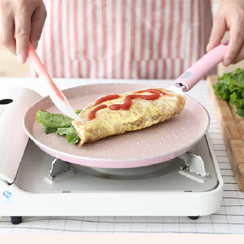 

Nonstick Pancake Cake Pan Set Skillet Saucepan Kitchen Accessories Frying Cover Cooking Induction Cooker Pots for Cooking Cute