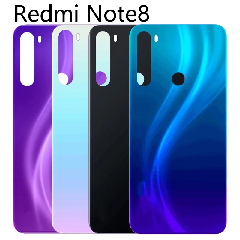 Phone Case Phone Protector Cover Plastic Casing Back Battery Cover Housing For Xiaomi Redmi Note 8 Door Rear Glass Housing Case