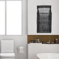 Mesh Laundry Hamper Foldable Hanging Clothes Storage Basket Portable Space Saving Storage Bag Clothes Organizer for Bathroom 2
