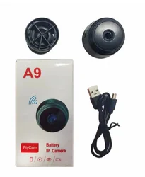 1080P HD Wireless Security Camera with Night Vision and Remote Monitoring (Black)