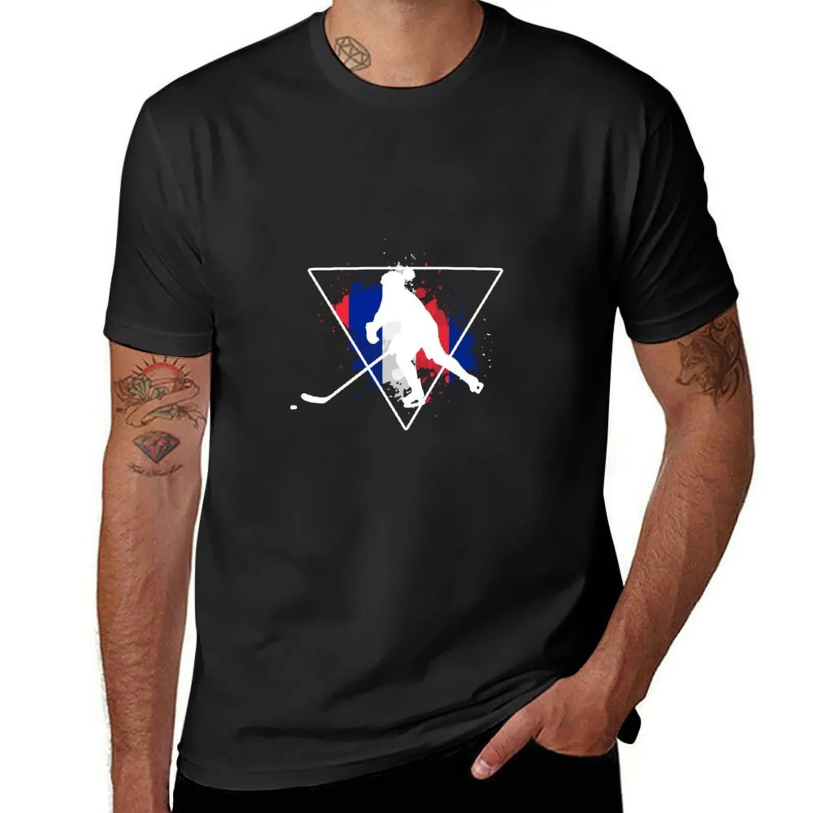 

hockey france T-Shirt vintage clothes sports fans customs design your own mens t shirt