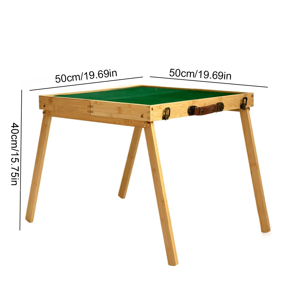Travel Portable Mahjong Table with Chinese Mahjong Tiles Set Mahjong Game Set for Outdoor Camping Dormitory 5