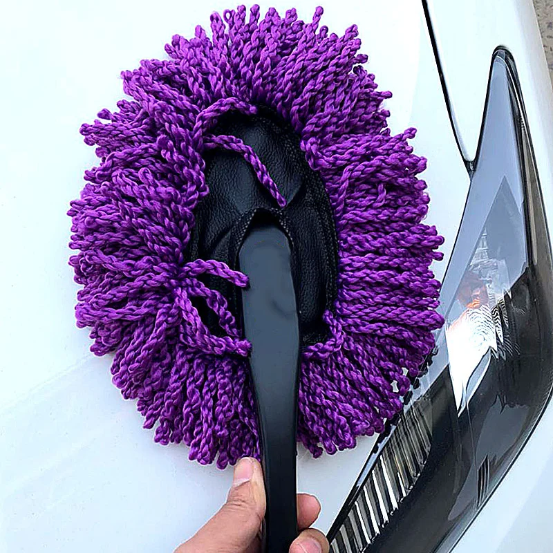 Car Windshield Cleaner Brush Kit Car Inside Window Cleaning Wash Tool  Microfiber Wand with Handle Auto Window Easy Defogger Set
