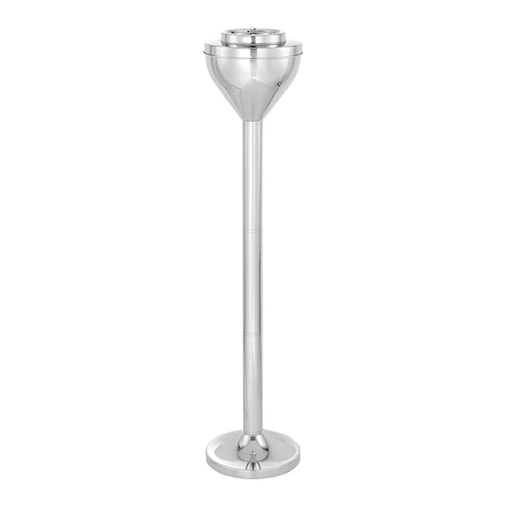 Outdoor Indoor Adjustable Removable Tall Ashtrays with Lid Windproof Push Down Floor Standing Stainless Steel Cigar Ashtrays portable ashtray,stainless steel ashtray