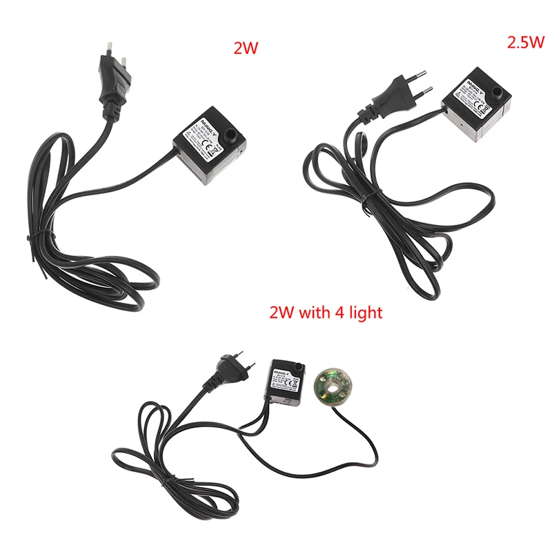 Aquarium Water Pump High Quality AC 220V 2/2.5W EU Plug Submersible Water Pump Suit For Aquarium Water Tank Fountain Mini Pump Water Pump Fish Tank Pump