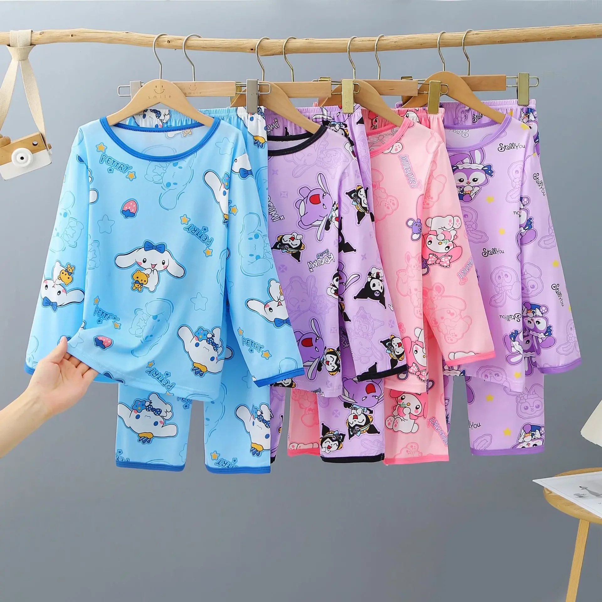 

Cinnamorolls Pyjamas Sleepwear Children's Clothing Set Girls Pajamas Autumn Long Sleeve Pants Two-piece Set Girls Home Wear