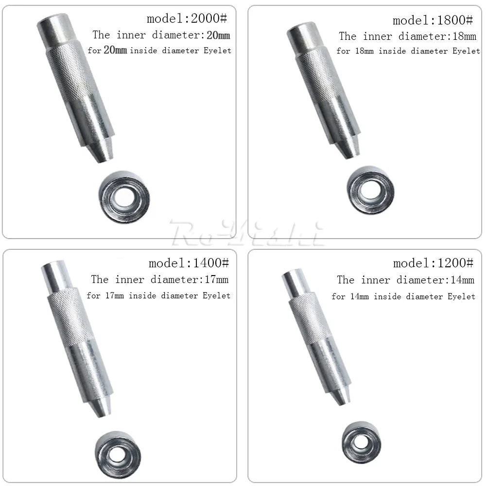 1 Set Handmade Metal Eyelets Mold Tool 3.0-20mm Eyelets Tool Grommet installation Carbon Steel DIY Accessories eyelet punch tool set,grommet punch tool,grommet tool kit,grommet tool