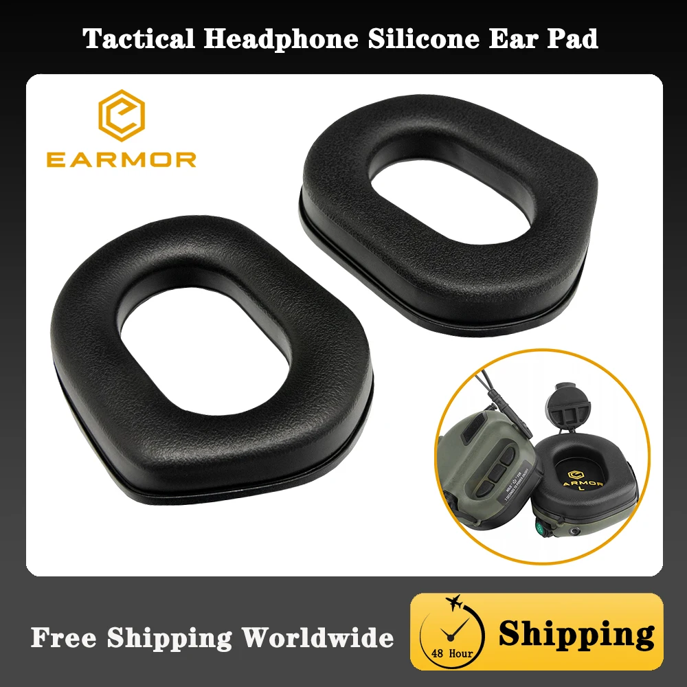 EARMOR S03 Tactical Headphone Ear Pad Pair,Silicone Ear Pad Headphone Accessories,Suitable for M31/M32/M31H/M32H Series Headsets