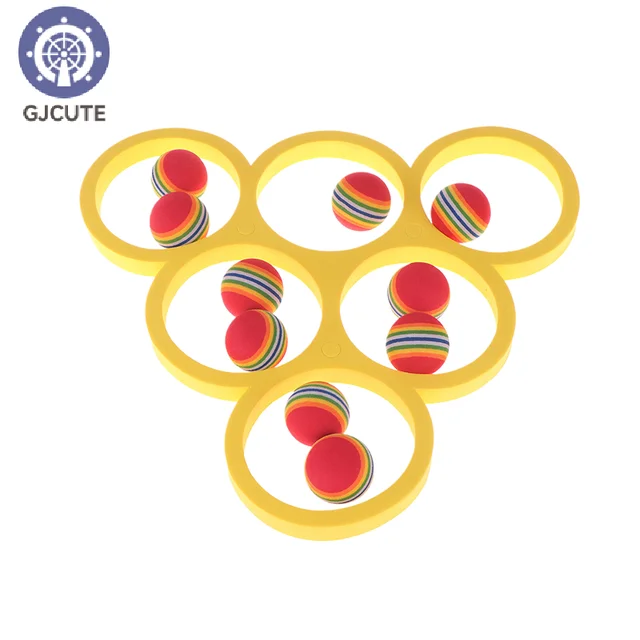 1Pcs Floating Table w/10 Balls Floating Toy Ring Throwing Game Water Sports Floating Pool Game Toys EVA Throwing Circle 4