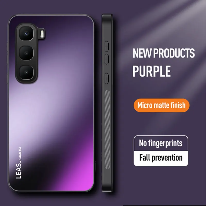 Luxury Acrylic Frosted Case with Anti-Drop Bumper