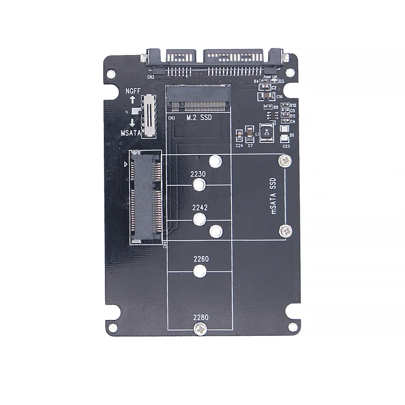 MSATA M2 USB 어댑터 케이스 SSD 외장 USB 3.0, M.2 에서 USB mSATA SSD M2 SSD에서 USB3.0 변환기 라이저, 2.5 인치 인클로저 USB 3 어댑터