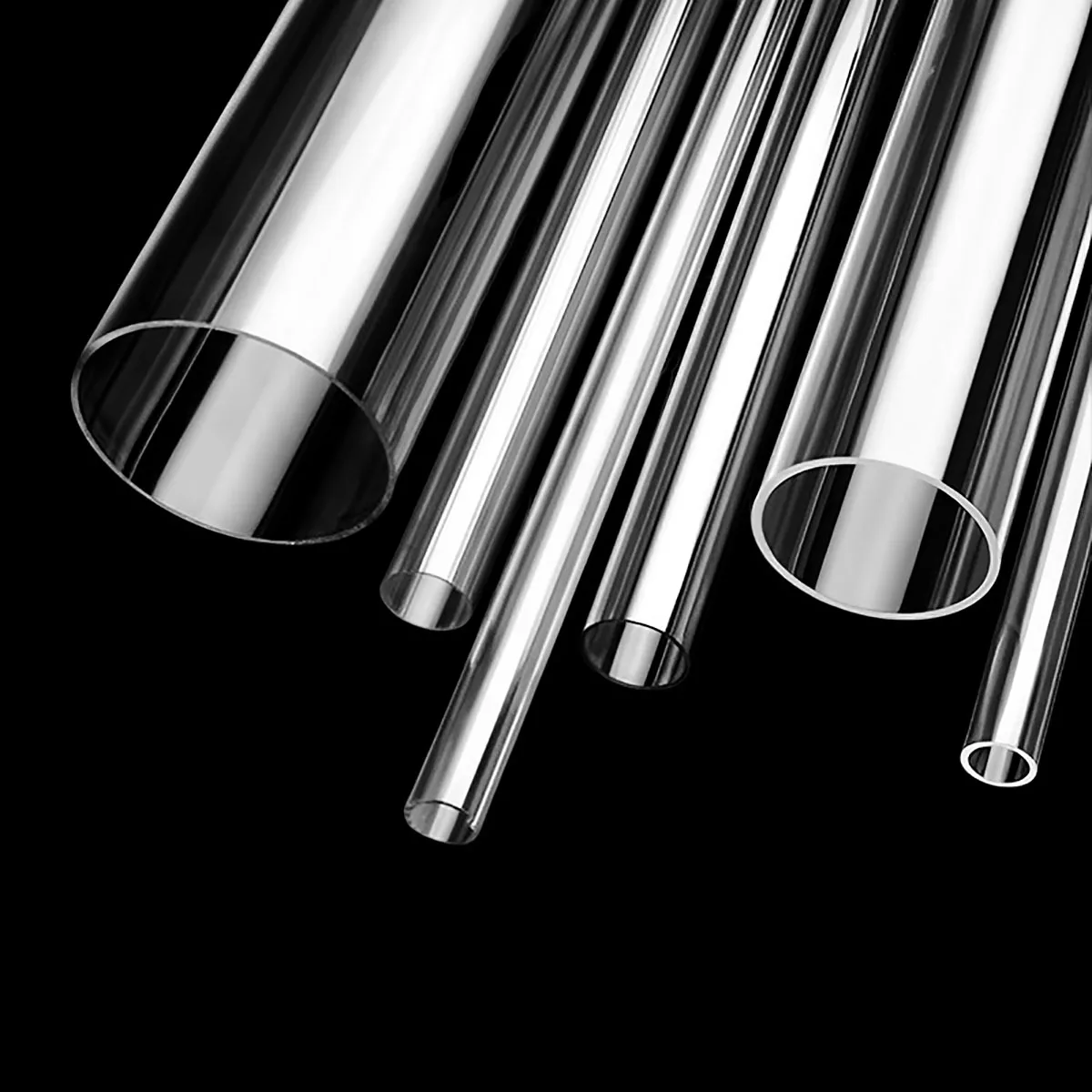 아크릴 튜브 ID3-81mm OD5-85mm 고투명 유기 유리관 길이 50cm 어항 수족관 정원 관개 파이프 피팅