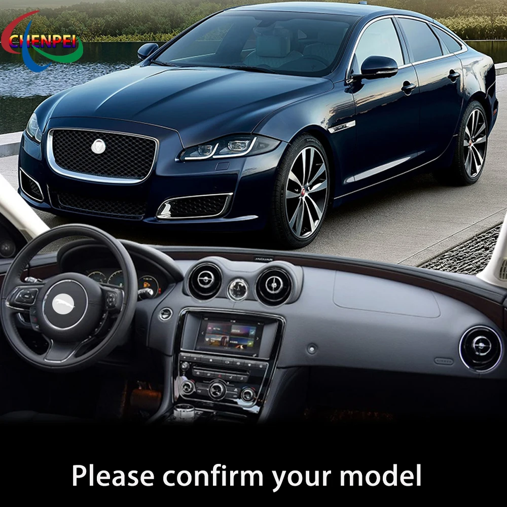 Anti-Slip Anti-UV Mat For Jaguar XJ X351 2010-2019 Dashboard Cover Pad Dashmat Protect Sunshield Pad Car Accessories