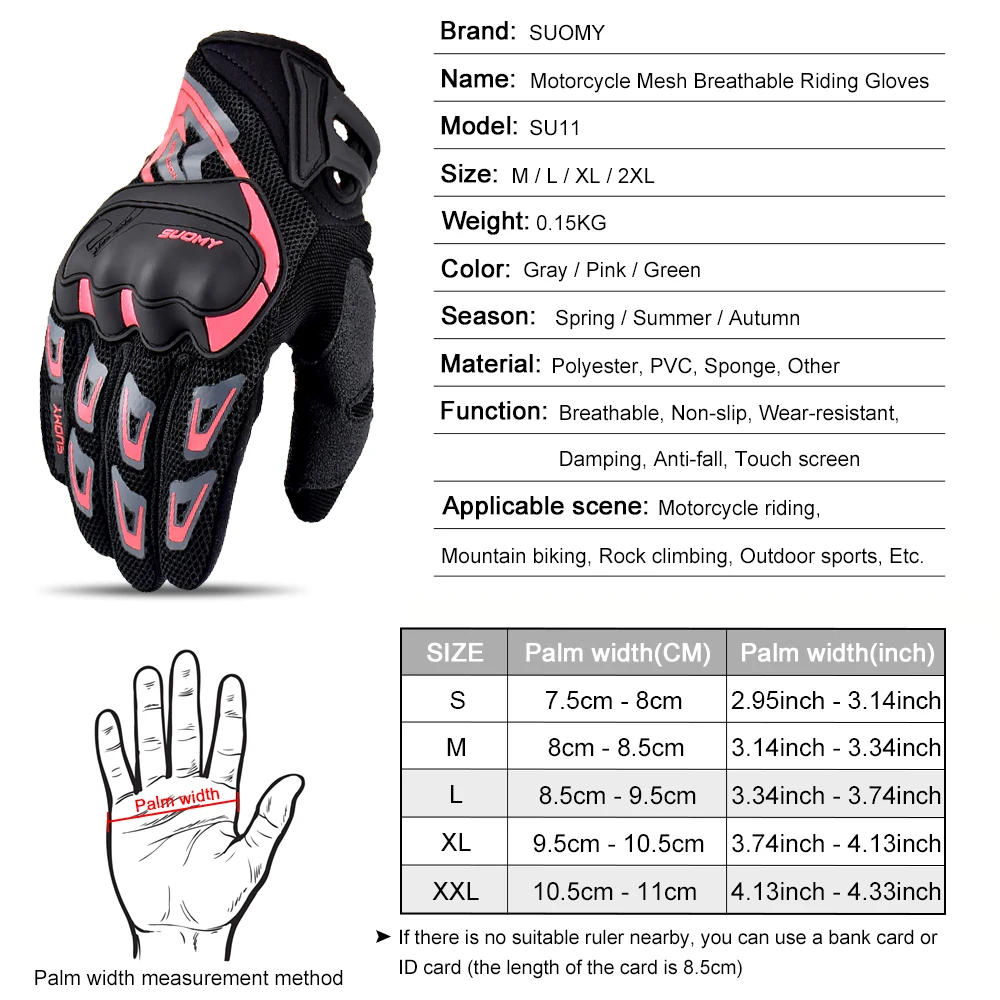 Motorcycle Gloves for Women Men Summer Touch Screen Moto Riding Protective Gear leather motorcycle gloves