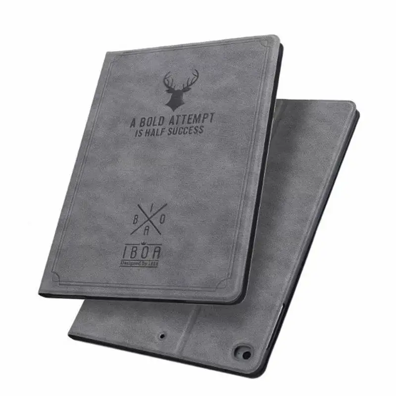 Luxury Vintage Deer Head Leather Tablet Stand Case