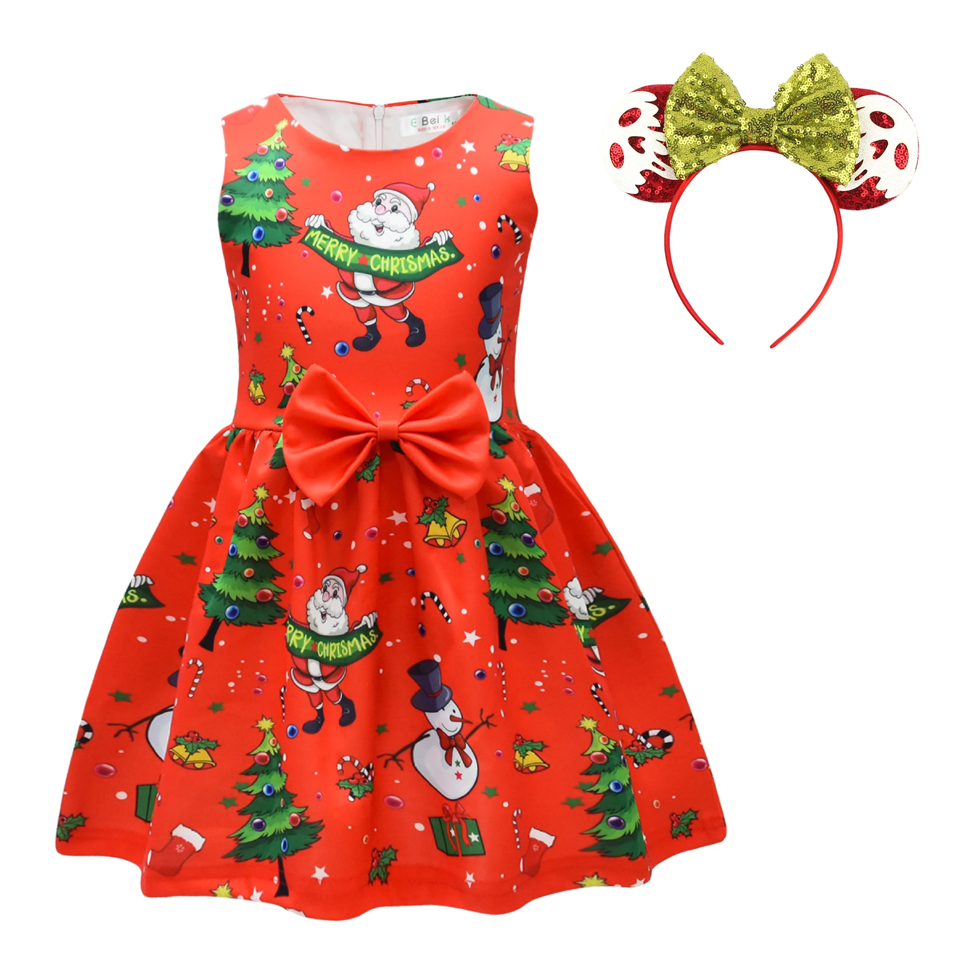 thumbnail image 1 of Disney-vestido con estampado de Mickey Mouse para niños y niñas, disfraz de Carnaval de fantasía, vestido de fiesta de Minnie Sally de 3 a 8 años, 2023, 1 of 5