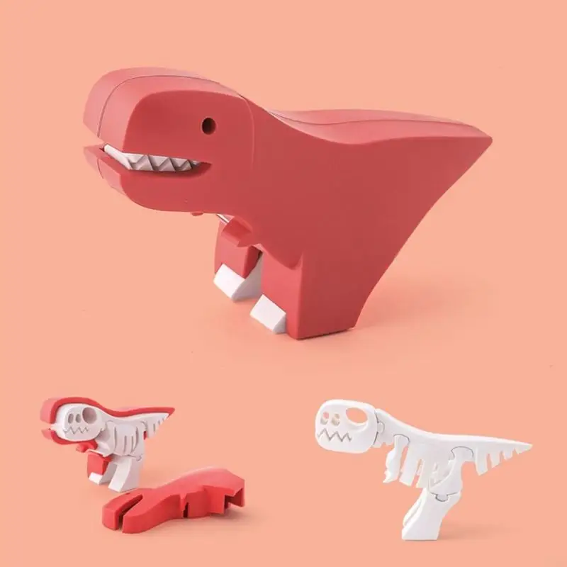자기 3D 공룡 동물 빌딩 블록 어린이를위한 재미있는 교육 건설 장난감 자기 동물 퍼즐 연령 3-5 A2UB