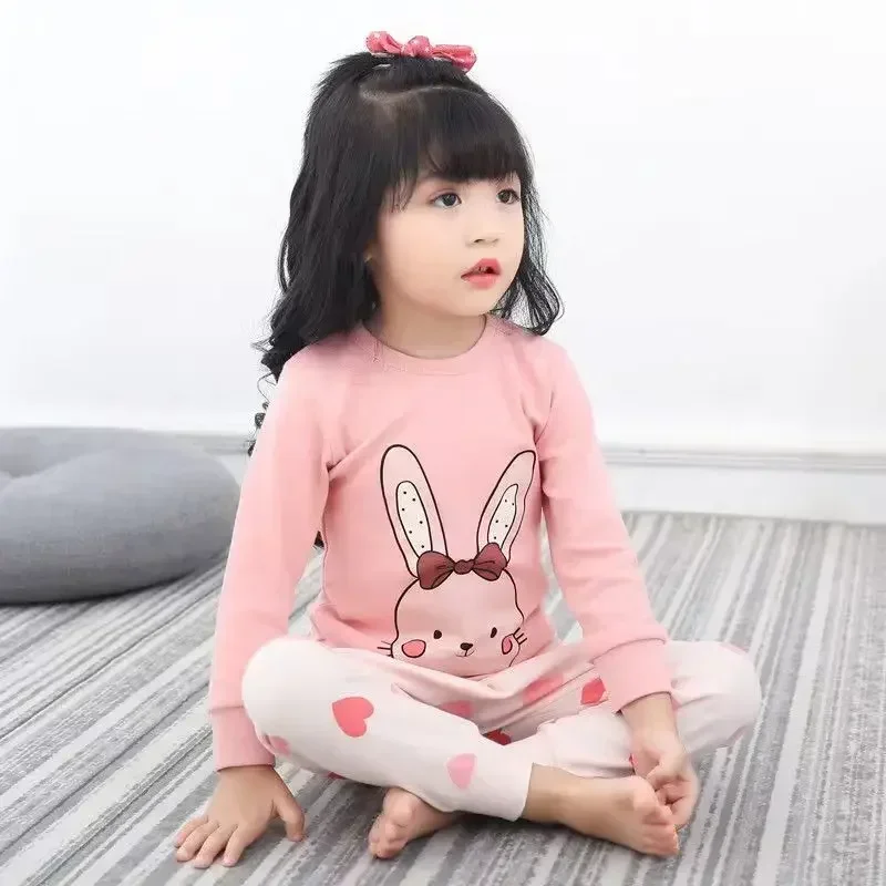 Boys Girls Pajamas Spring Long Sleeves Children's Clothing Sleepwear Cotton Pyjamas Sets For Kids 2-10 Years kids pajamas set kids pajamas pajama sets kids clothing set