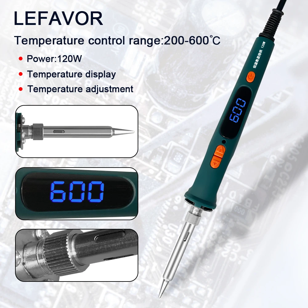 120W digital soldering iron Repair Soldering Tool Set Electric