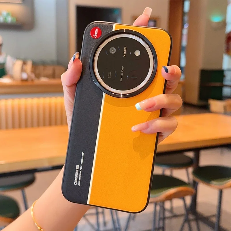 Fluorescent Two-Pigment Leather Phone Case - Night Lightning Collection