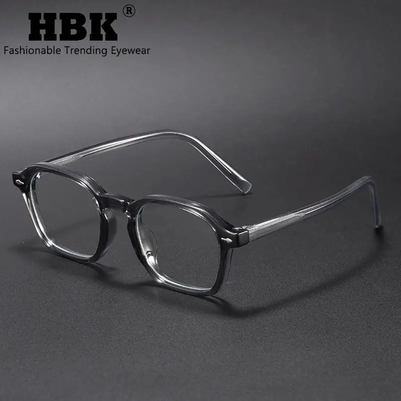 Square Eyeglass Frame - Retro Unisex Optical Glasses With Blue Light Blocking Lenses
